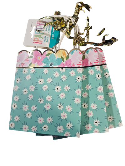 Spring Floral Favor Bags 3pcs