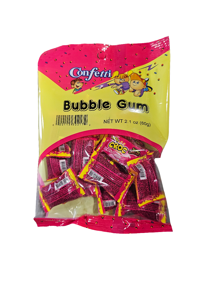 Confetti Bubble Gum 2.1oz