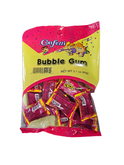 Confetti Bubble Gum 2.1oz
