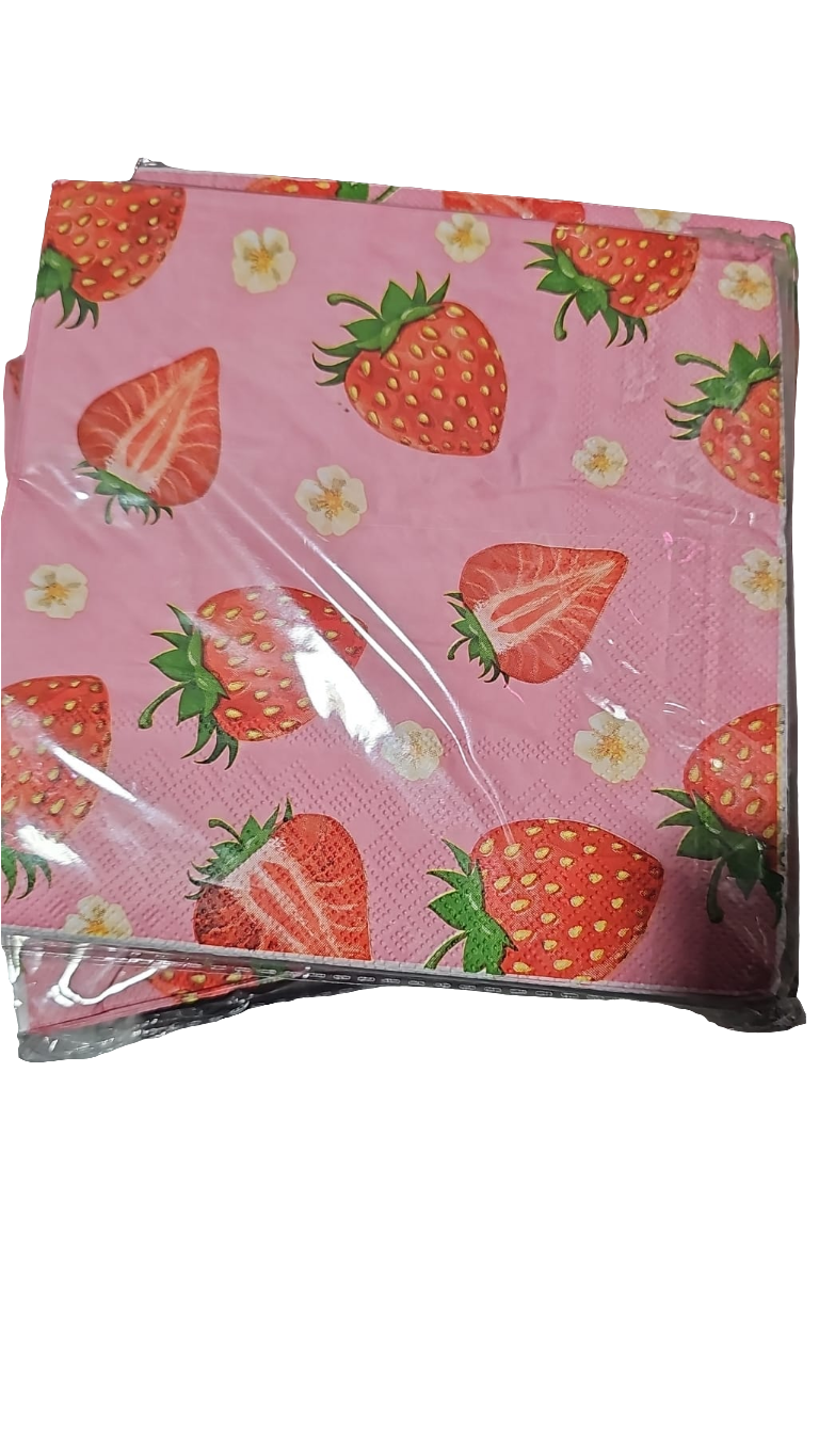 Fresas Napkins 24pcs
