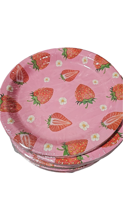 Fresas Plates 9" 24pcs