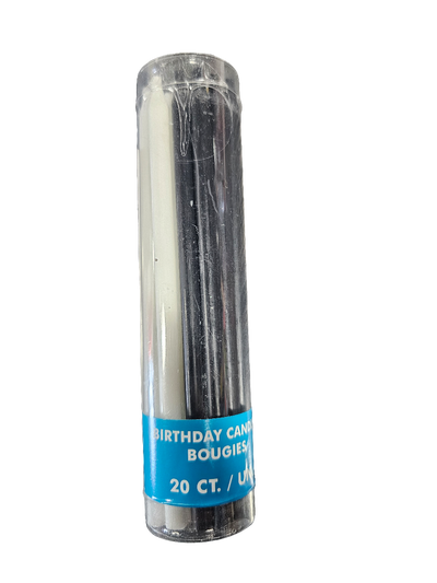 Gold, Black & Silver Candles 20pcs