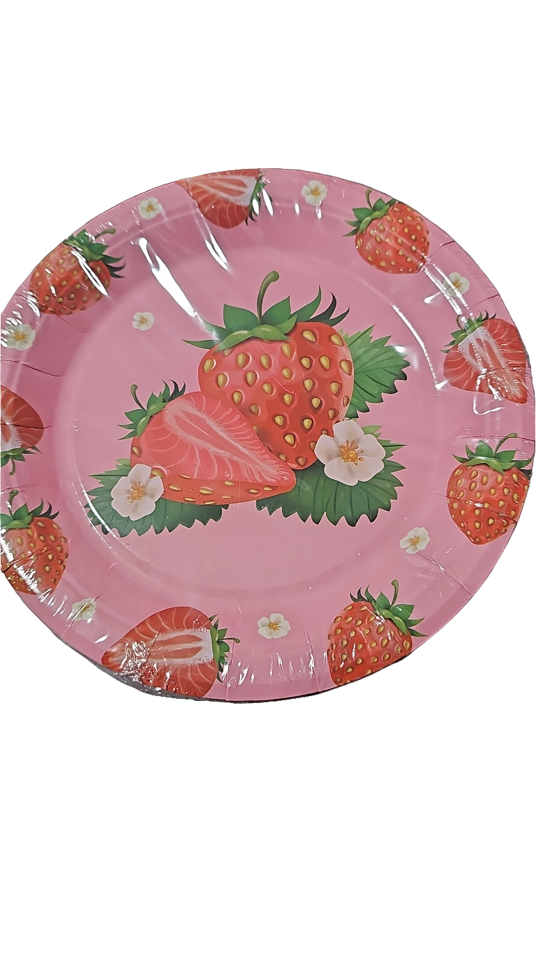 Fresas Plates 7" 24pcs