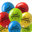 Latex Balloon 12" Happy Bday Bright Assorted (x8u)
