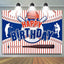 Baseball Happy Birthday Backdrop (x1u)