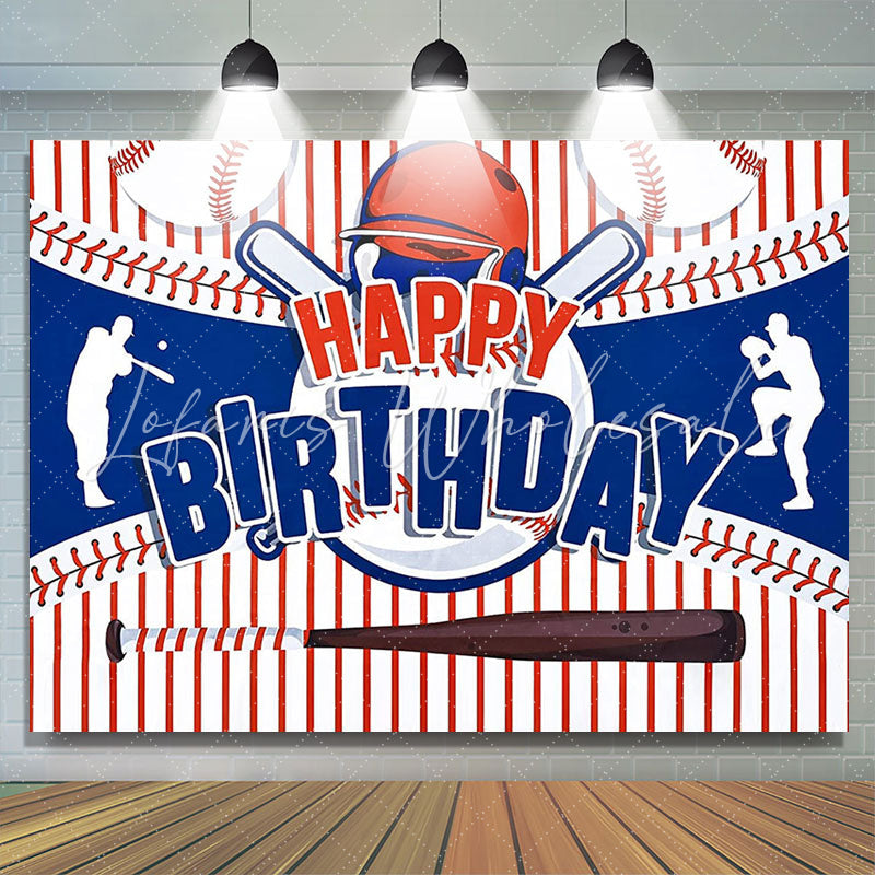 Baseball Happy Birthday Backdrop (x1u)