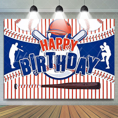 Baseball Happy Birthday Backdrop (x1u)