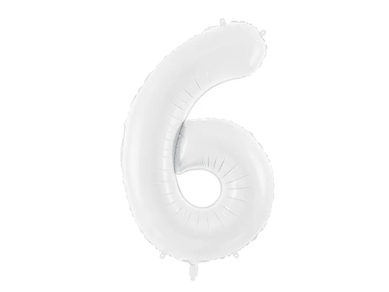 Foil Balloon Number 130-6 Brown Gemar