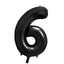 Foil Balloon Number 6 Black (86cm)
