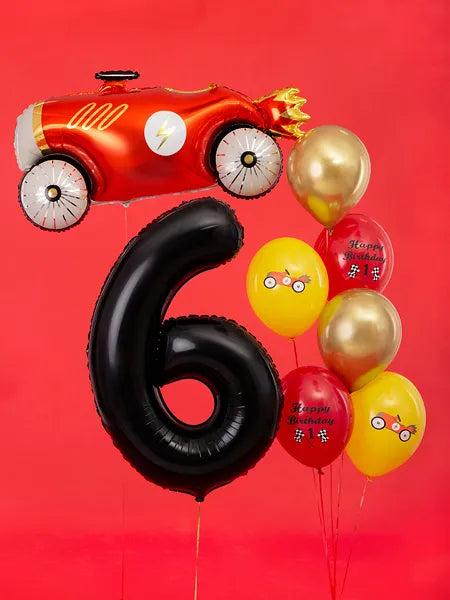 Foil Balloon Number 6 Black (86cm)