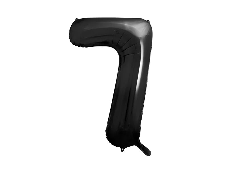 Foil Balloon Number 7 Black (86cm)