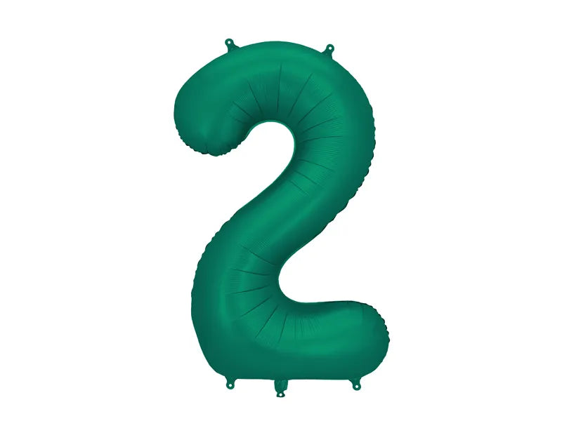 Number 7 Foil Balloon 34in Bottle Green