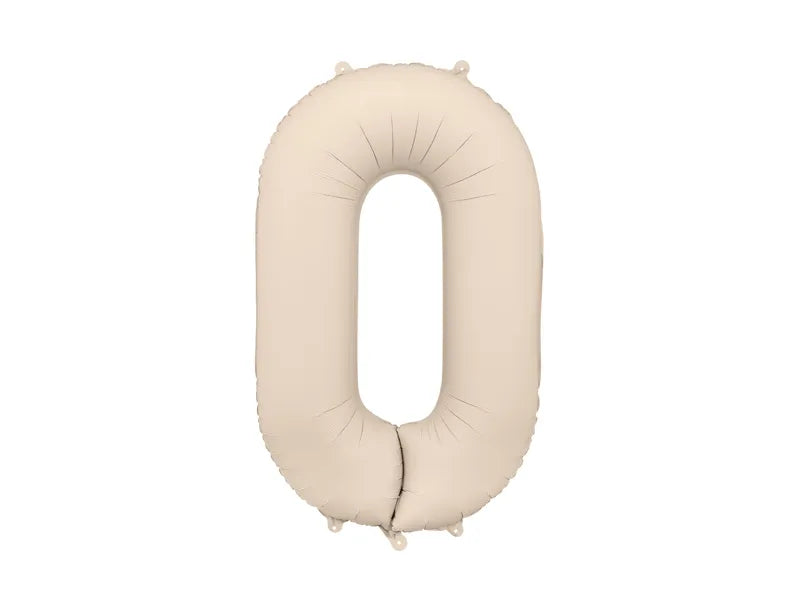 Foil Balloon Number 0 Gold 86cm Gemar