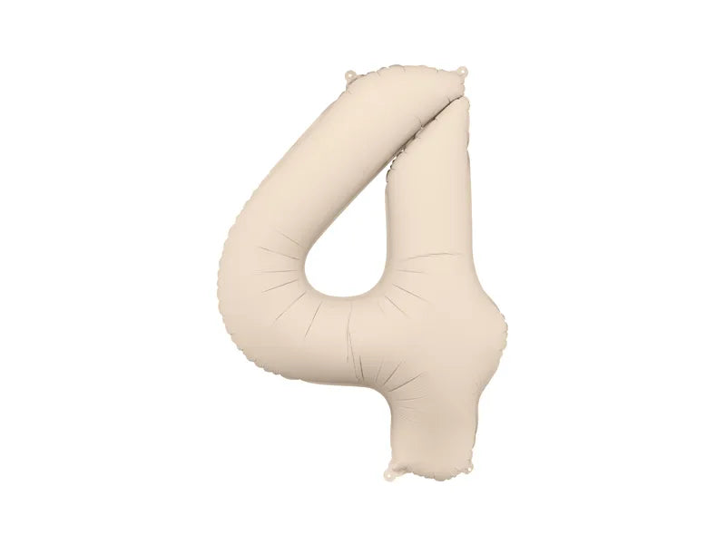 Foil Balloon Number 4 Gold 86cm Gemar
