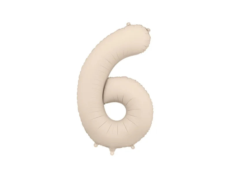 Foil Balloon Number 6 Gold 86cm Gemar