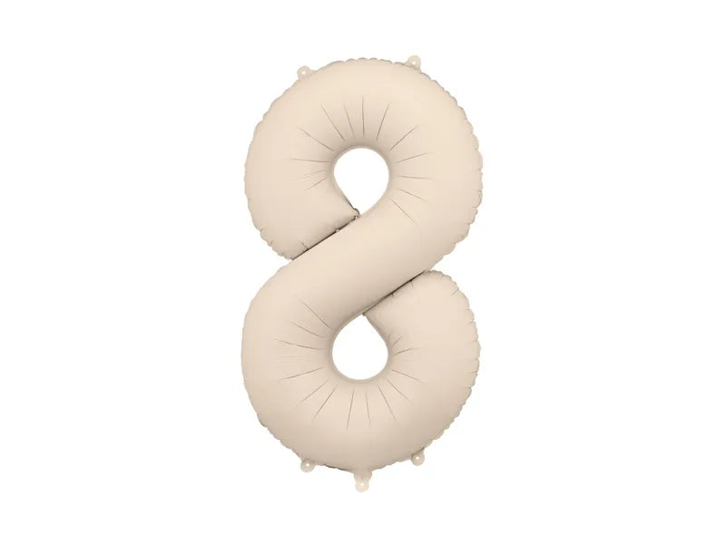 Foil Balloon Number 8 Gold 86cm Gemar