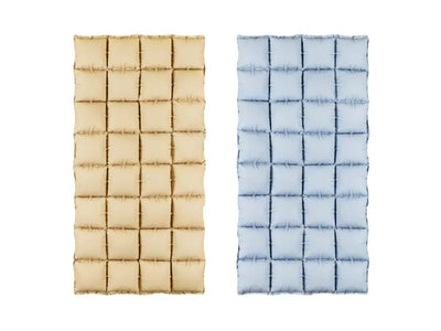 FOIL BALLOON CURTAIN DOUBLE SIDED BEIGE-BLUE (55X110CM)