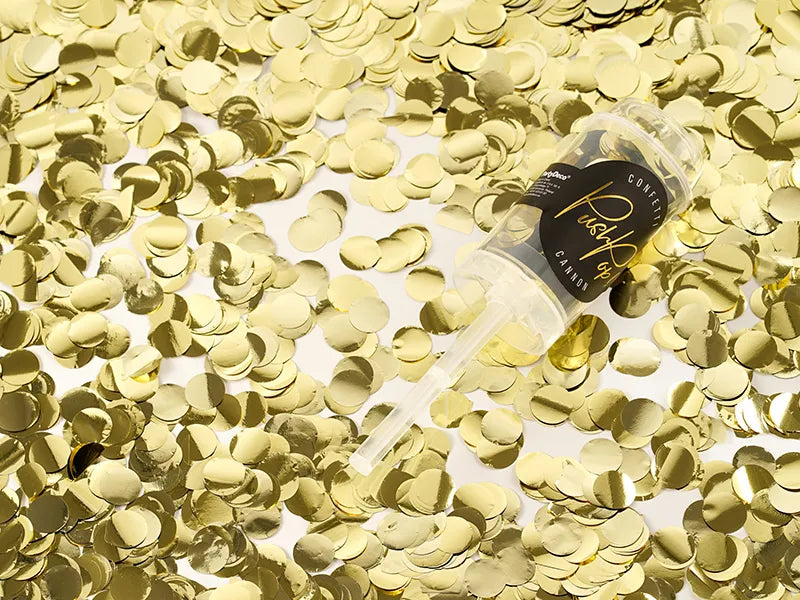 Confetti Push Pop Gold (15mm)