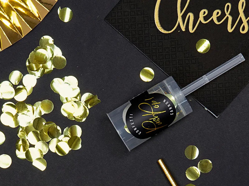 Confetti Push Pop Gold (15mm)