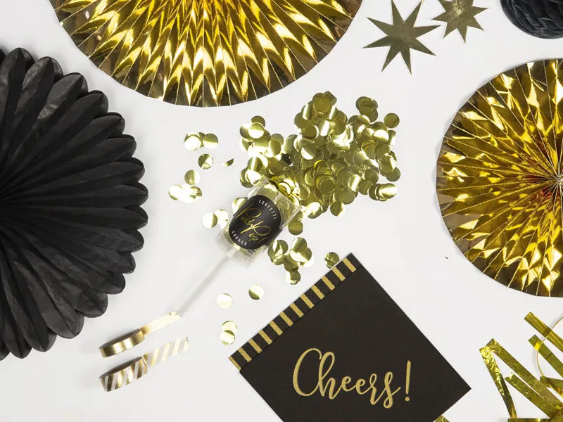 Confetti Push Pop Gold (15mm)