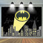Batman Hero Black and Yellow Backdrop (x1u)