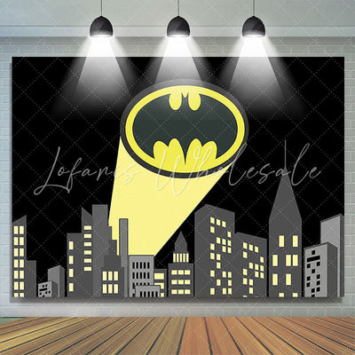 Batman Hero Black and Yellow Backdrop (x1u)