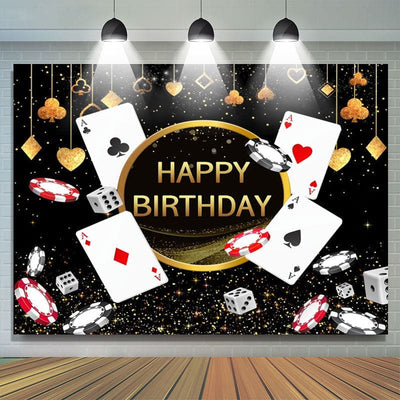 Backdrop Black Gold Poker Dice Casino