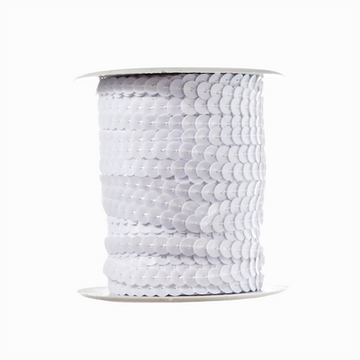 Lentejuelas Blanca 6mm 5yds