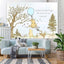 Winnie Pooh Blue Balloons Backdrop (x1u)