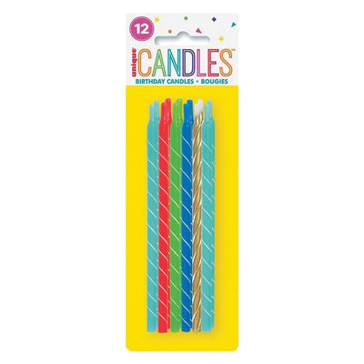 Bday Candles Bright Spiral