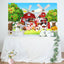 Farm Barn Animals Granja Backdrop (x1u)