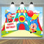 Plim Plim Circus Happy Birthday Backdrop (x1u)