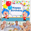 Plim Plim Balloon Happy Birthday Backdrop (x1u)
