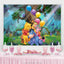 Winnie Pooh and Friends Forest Animals Backdrop (x1u)