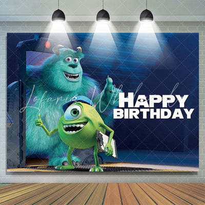 Monsters Inc Happy Birthday Backdrop (x1u)