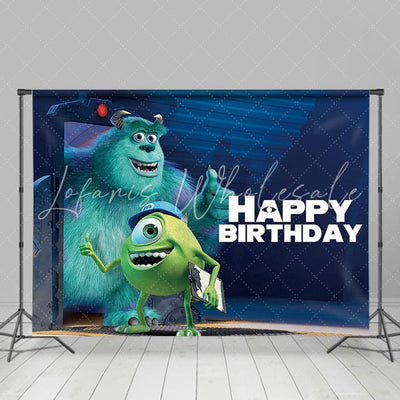 Monsters Inc Happy Birthday Backdrop (x1u)