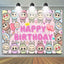 Labubu Monsters Happy Birthday Backdrop (x1u)