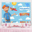 Cartoon Sky Blippi Happy Birthday Backdrop (x1u)