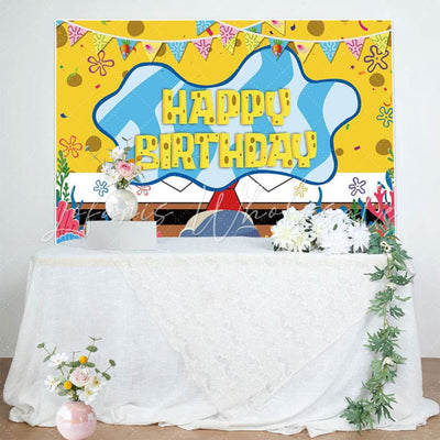Spongebob Birthday Party Backdrop (x1u)