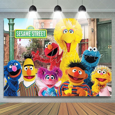 Sesame Street Decoration Backdrop (x1u)