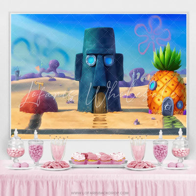 Spongebob Under The Sea House Backdrop (x1u)
