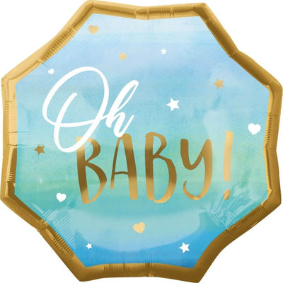 Baby Girl Blue Oh Baby Balloon Foil 22"