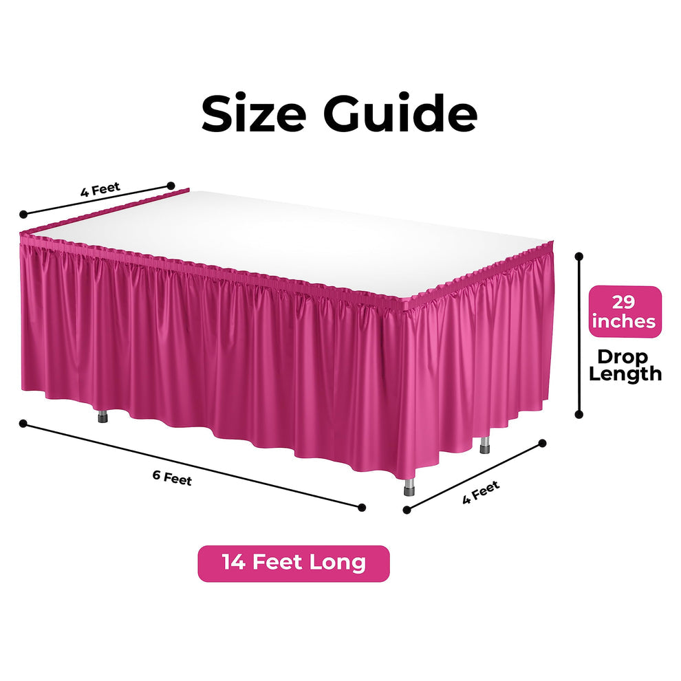 Table Skirt Cerise (x1u)