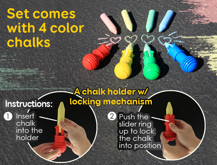 Washable Side walk Chalk set