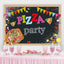 Pizza Party Birthday Backdrop