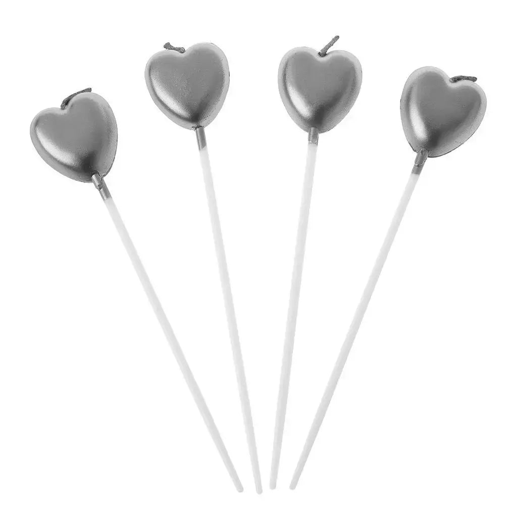 Vela de Corazon (x4 Unidades)