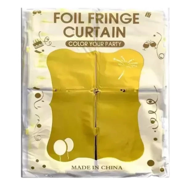 Cortinas Foil Cuadrados - Todos Colores (3x8ft)