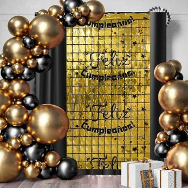 Cortina Foil "Feliz Cumpleaños"