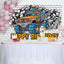 Monster Truck Brick Wall Car Birthday Backdrop (x1u)