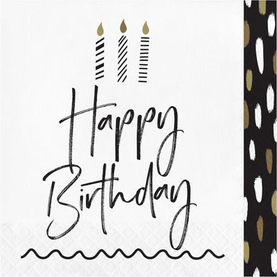 GOLDEN WISHES Napkins 16pcs